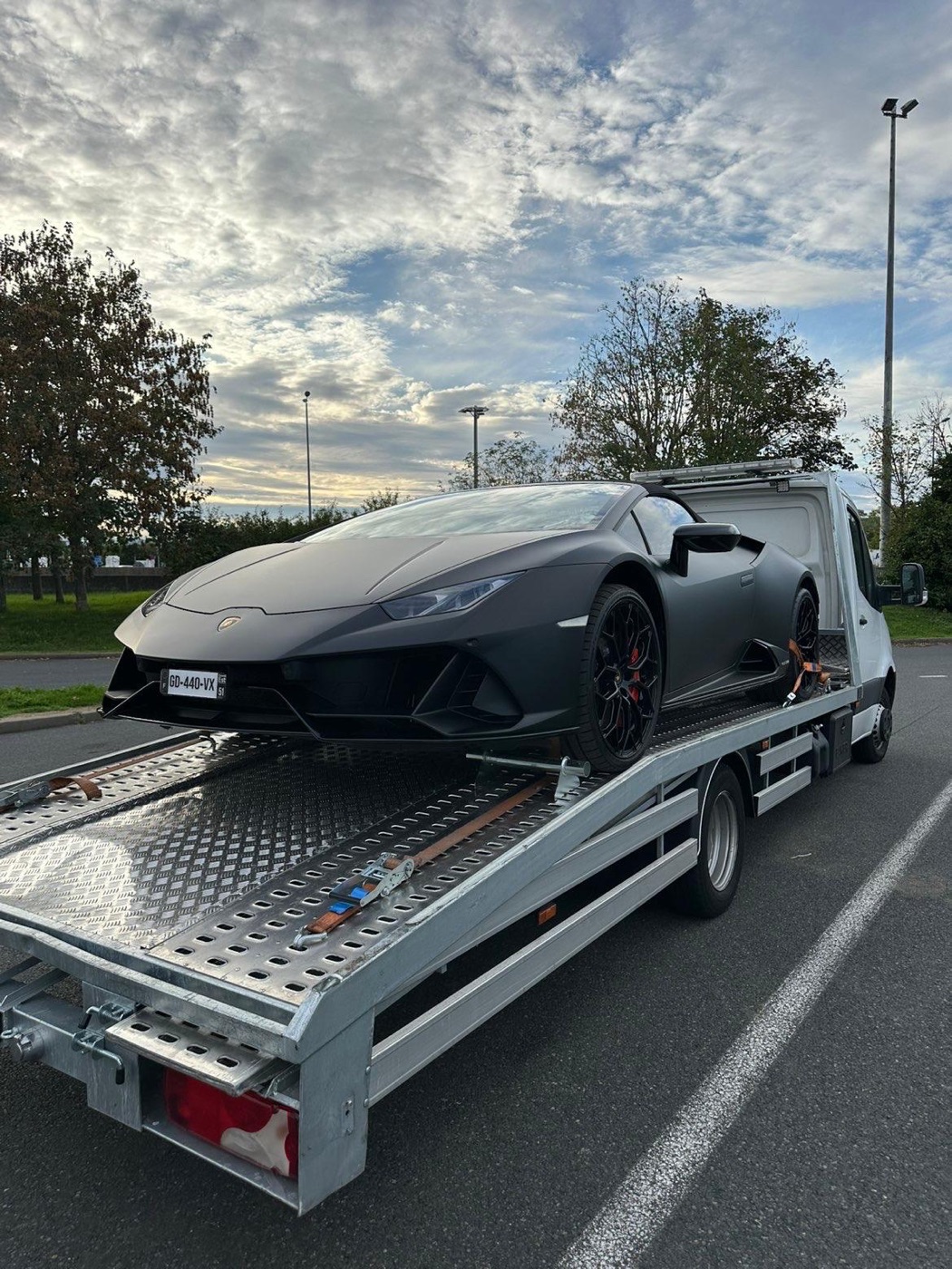 Lamborghini Huracán EVO noire mate