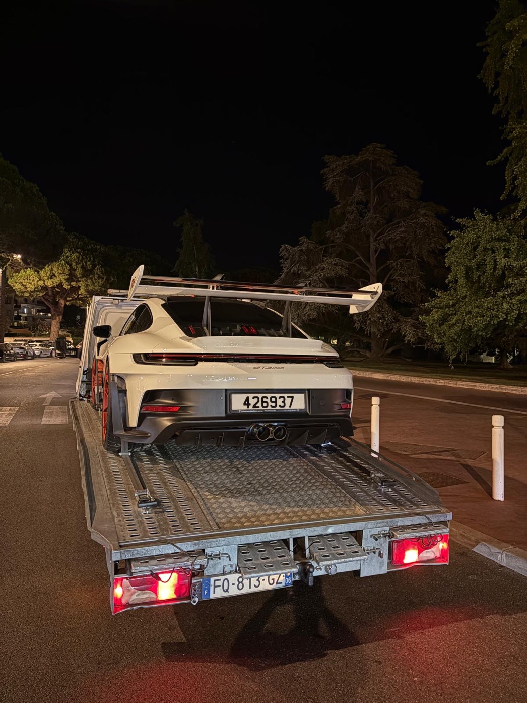 Porsche 911 GT3 RS blanche de nuit